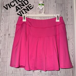 Vibrant Pink Skater Skirt with shorts